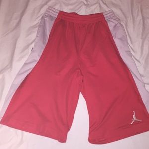 Kids xl red Jordan basketball shorts